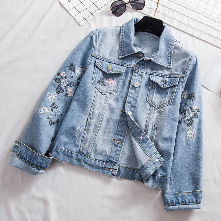 Olivia New Embroidered denim jacket