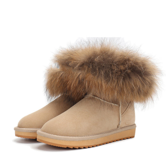 Olivia fur snow boots