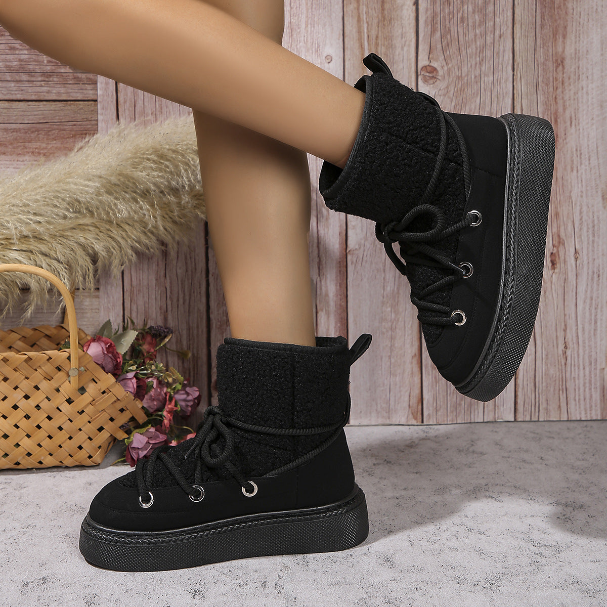 Olivia nubik snow boots