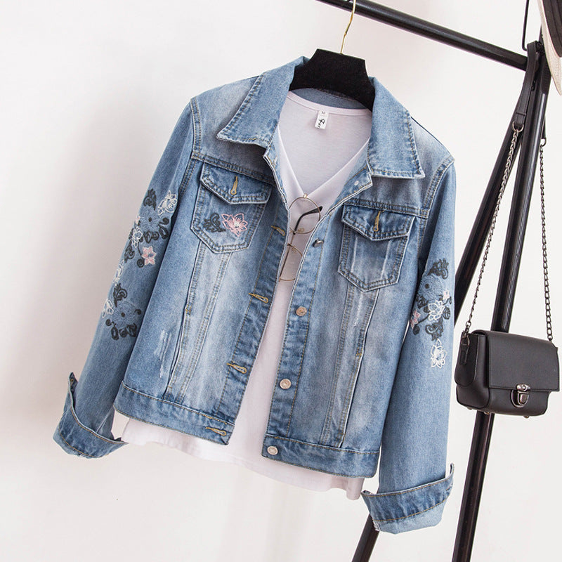 Olivia New Embroidered denim jacket