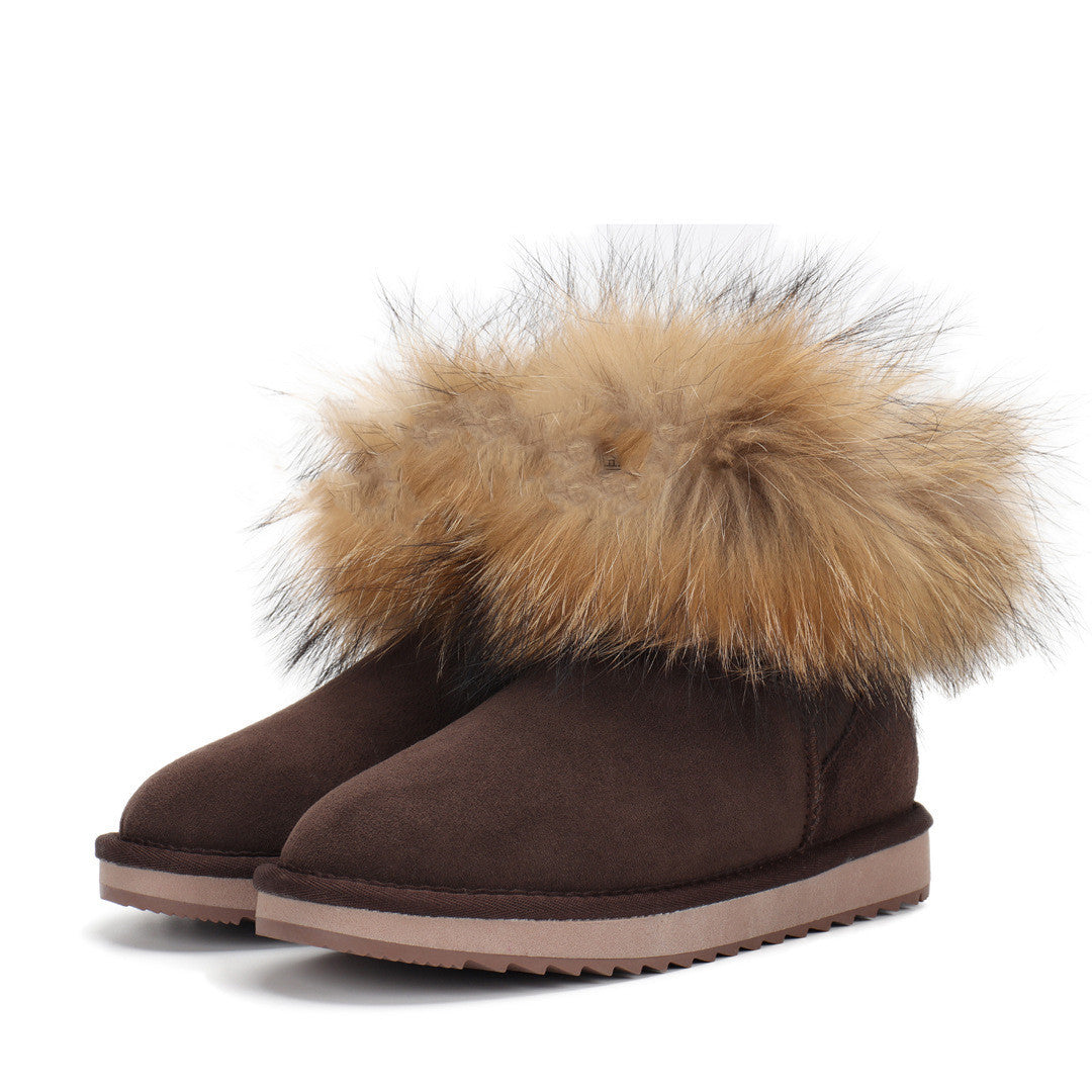 Olivia fur snow boots