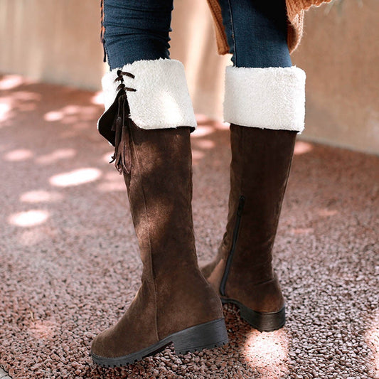 Olivia long bear teddy boots