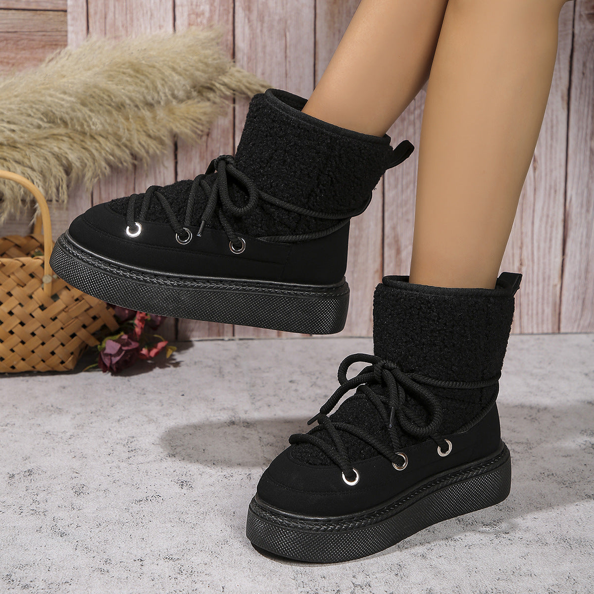 Olivia nubik snow boots