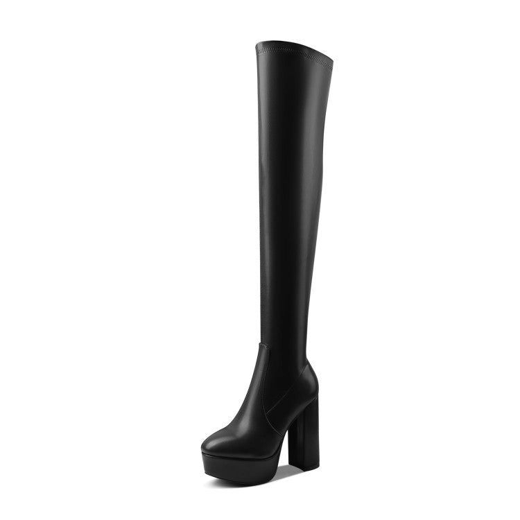 Olivia over the knee high heels boots