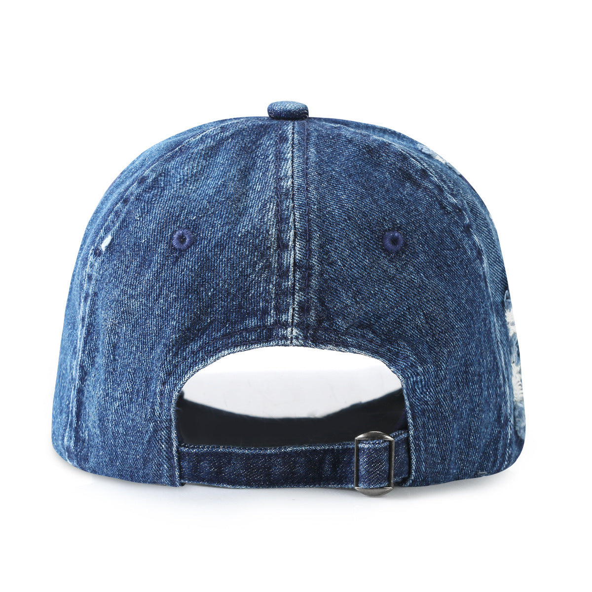 Olivia denim ripped baseball cap