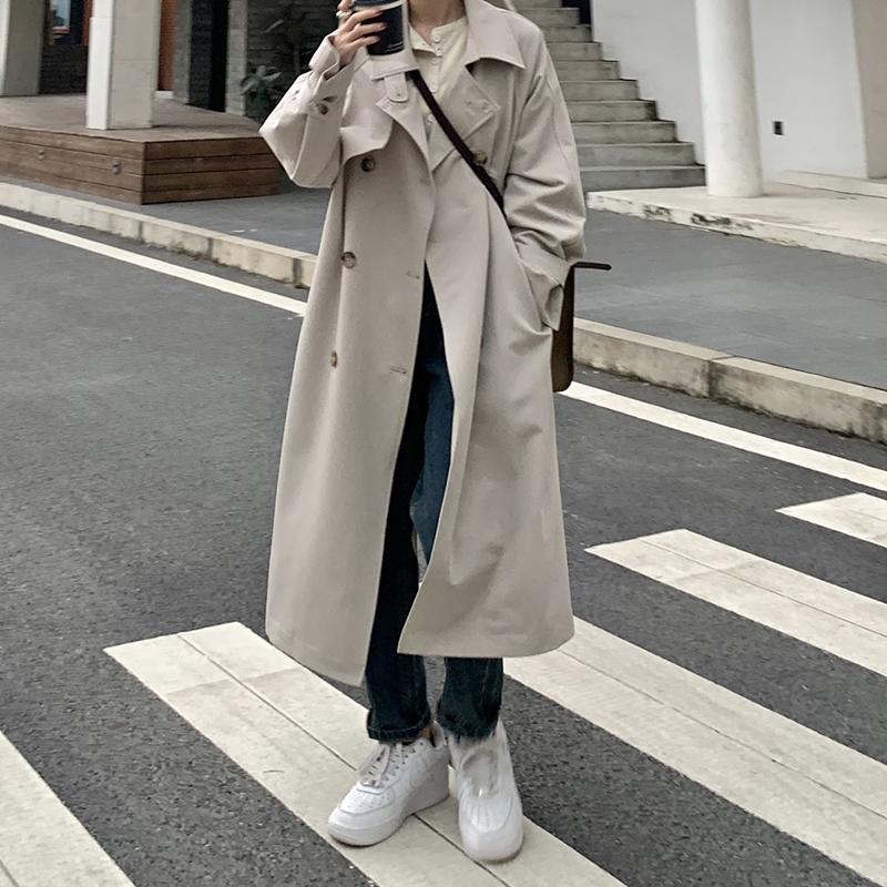 Olivia trench coat nude