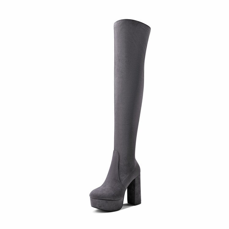 Olivia over the knee high heels boots