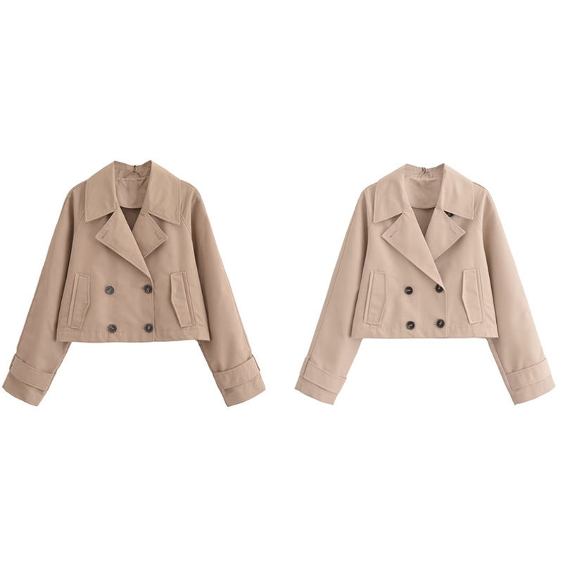 Olivia short trench coat elegant jacket