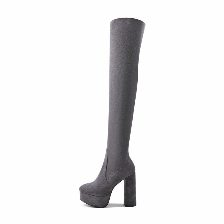 Olivia over the knee high heels boots